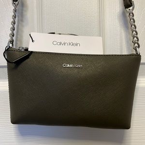 Calvin Klein cross body grey purse